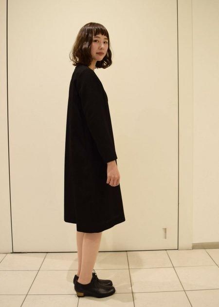 nooy ブラックベルワンピース nooy ヌーイ ブークレ ジャガード ブラック ベル ワンピース