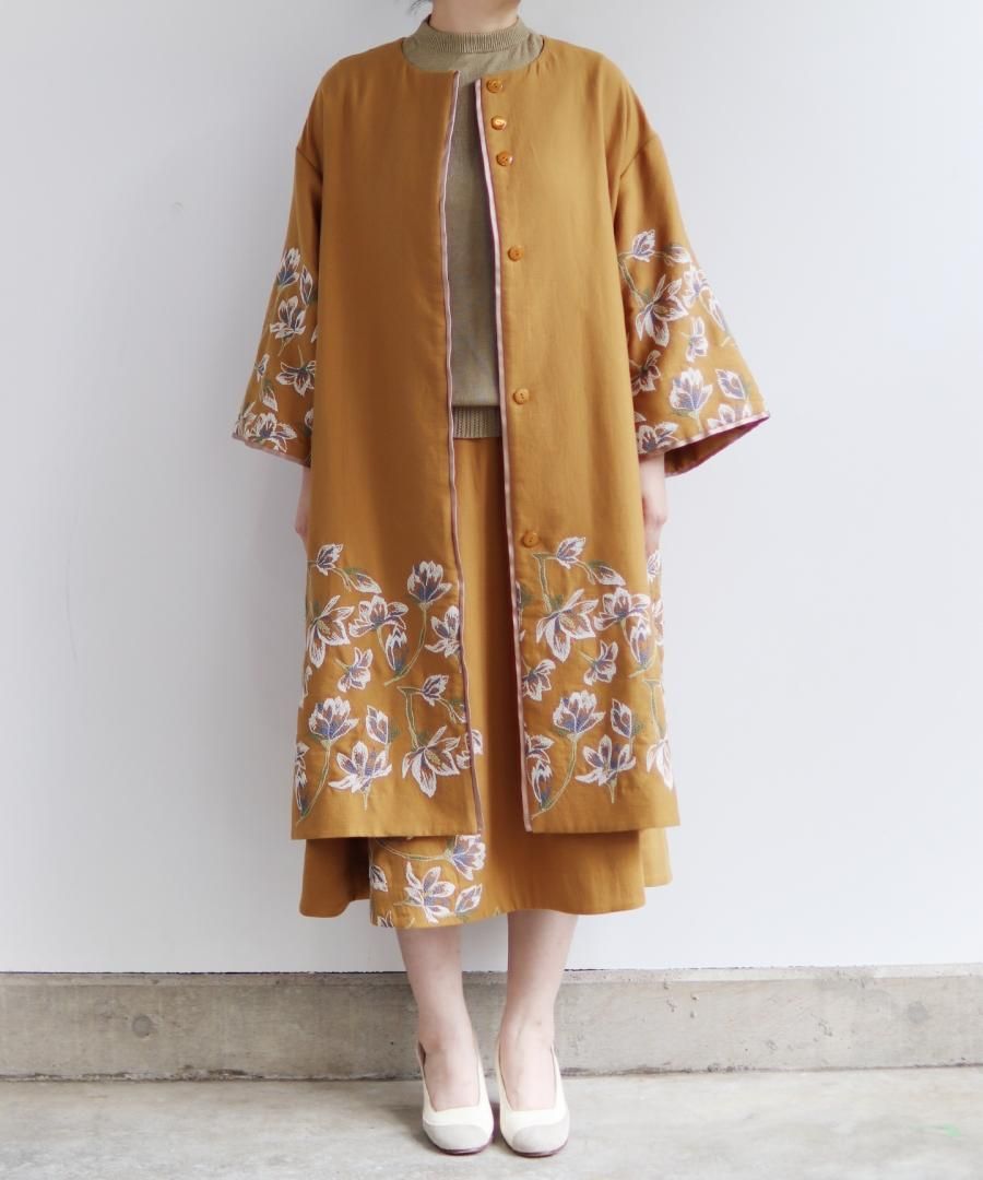 人気ブランド 海外通販 - 国内入手困難 N I L N O t e n i b a c - モクレン刺繍コート E E R O T S ジャケット・アウター