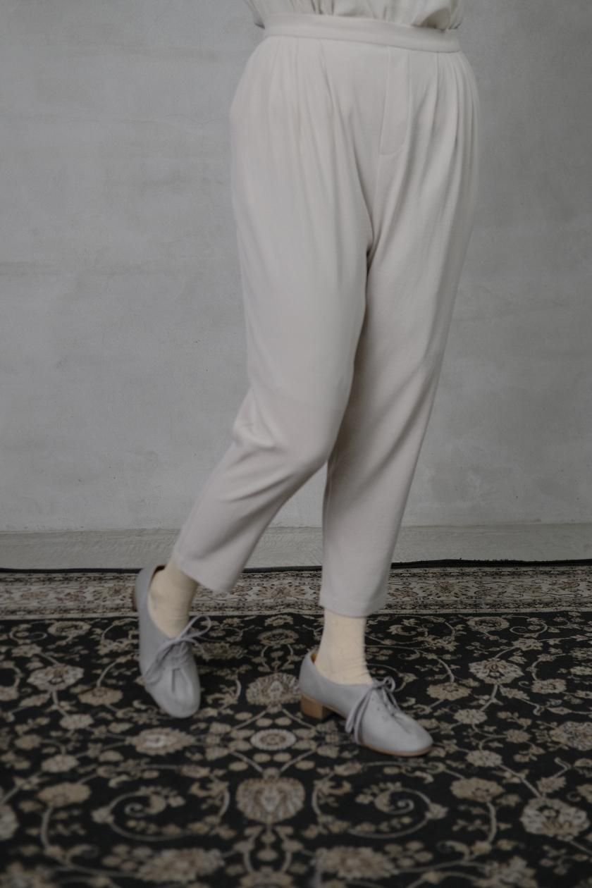 【新品未使用】エヴァムエヴァeasy tuck pants evam eva(エヴァム エヴァ) 【2020ss新作】コットンタック