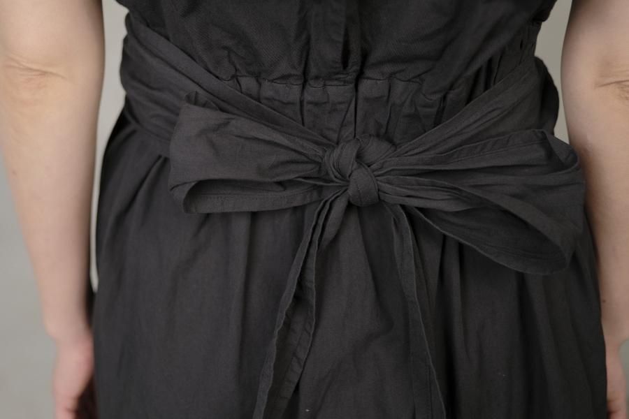 有機栽培綿袖なしラップドレス - c a b i n e t O N L I N E