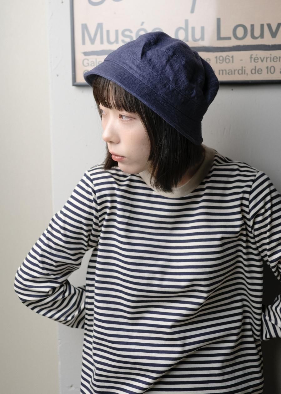 atelier naruse / インディゴリネンポークパイハット