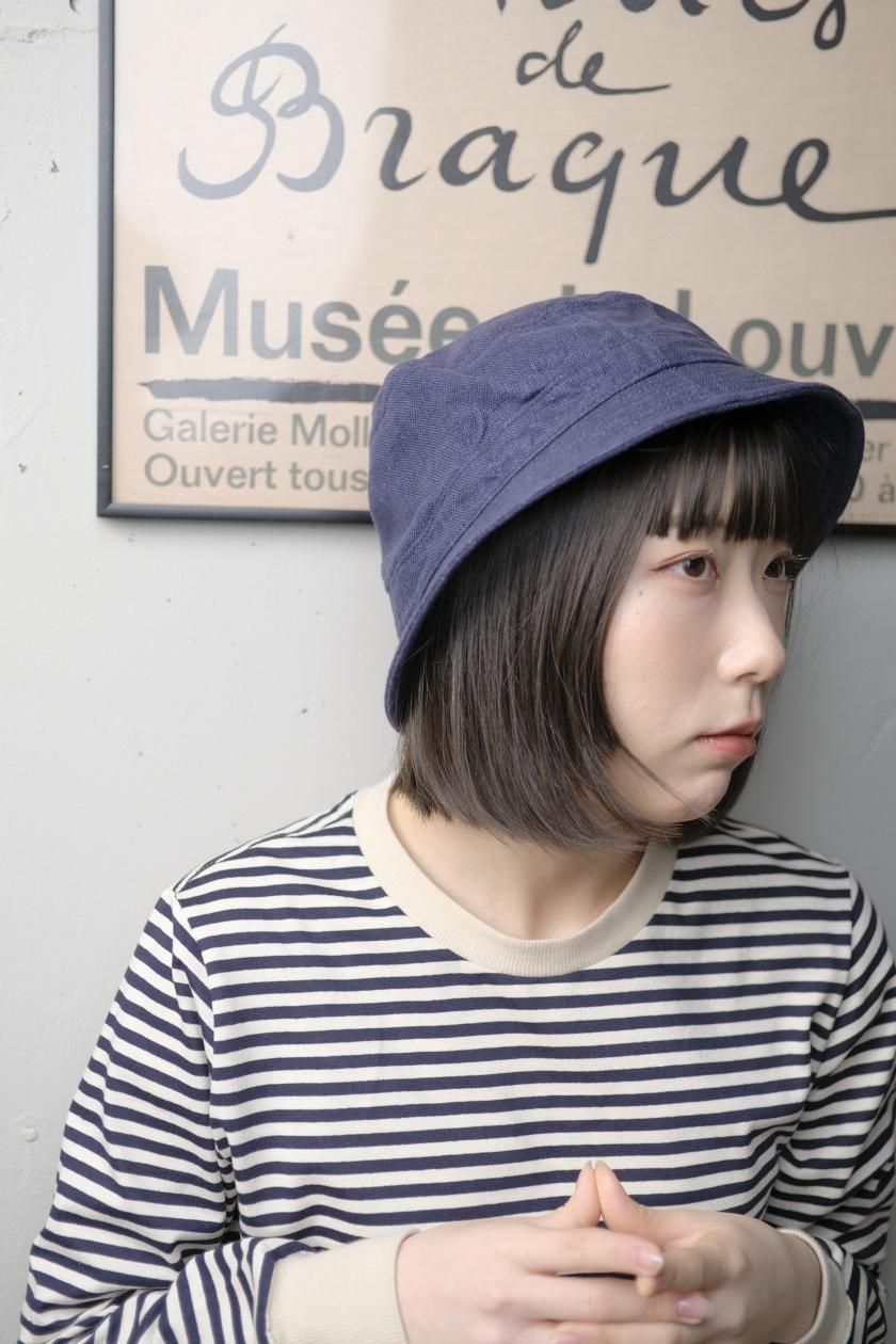 atelier naruse / インディゴリネンポークパイハット