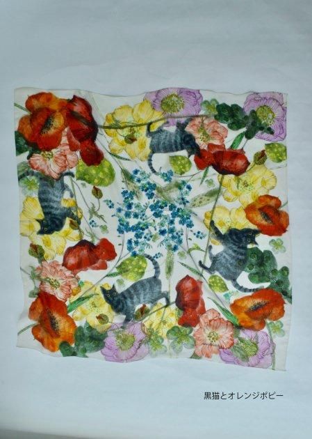 A PIECE OF chic｜シルク プリントスカーフ scarf-same1-mn