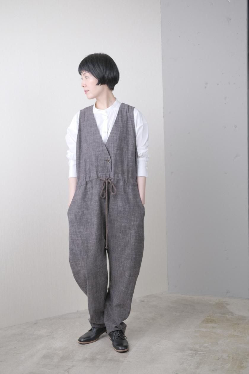 atelier naruse アトリエナルセ コットン スラブ オーバーオール
