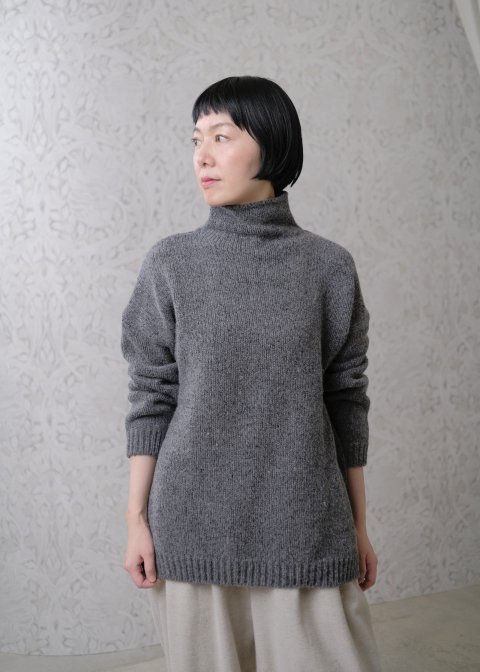 evam eva / wool silk turtleneck,