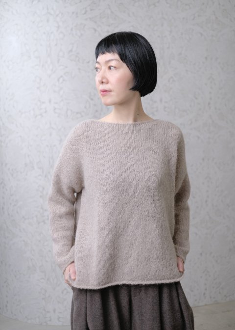 evam eva / alpaca wool pullover,