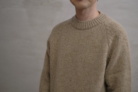 wool silk raglan pullover【 men's】