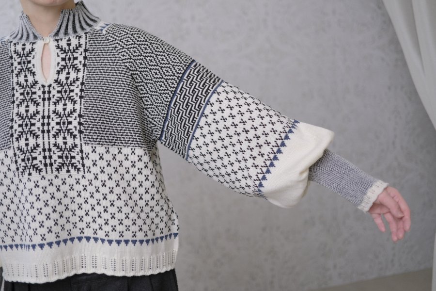 Kiokushi knit blouse - c a b i n e t O N L I N E S T O R E
