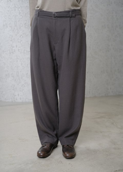 wool cashmere wide pants