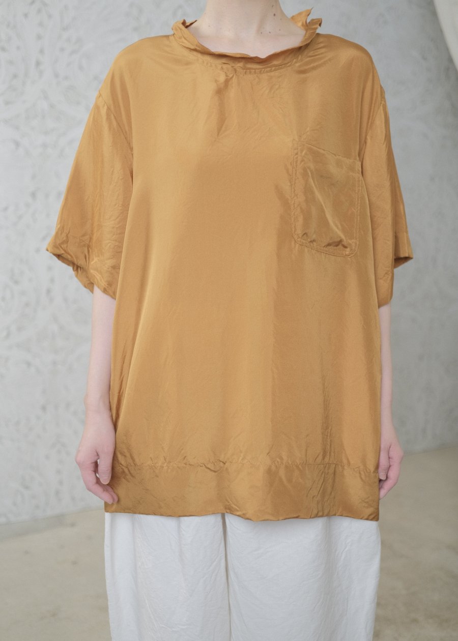 TOWAVASE Souplesse silk T-shirt グリーン - トップス