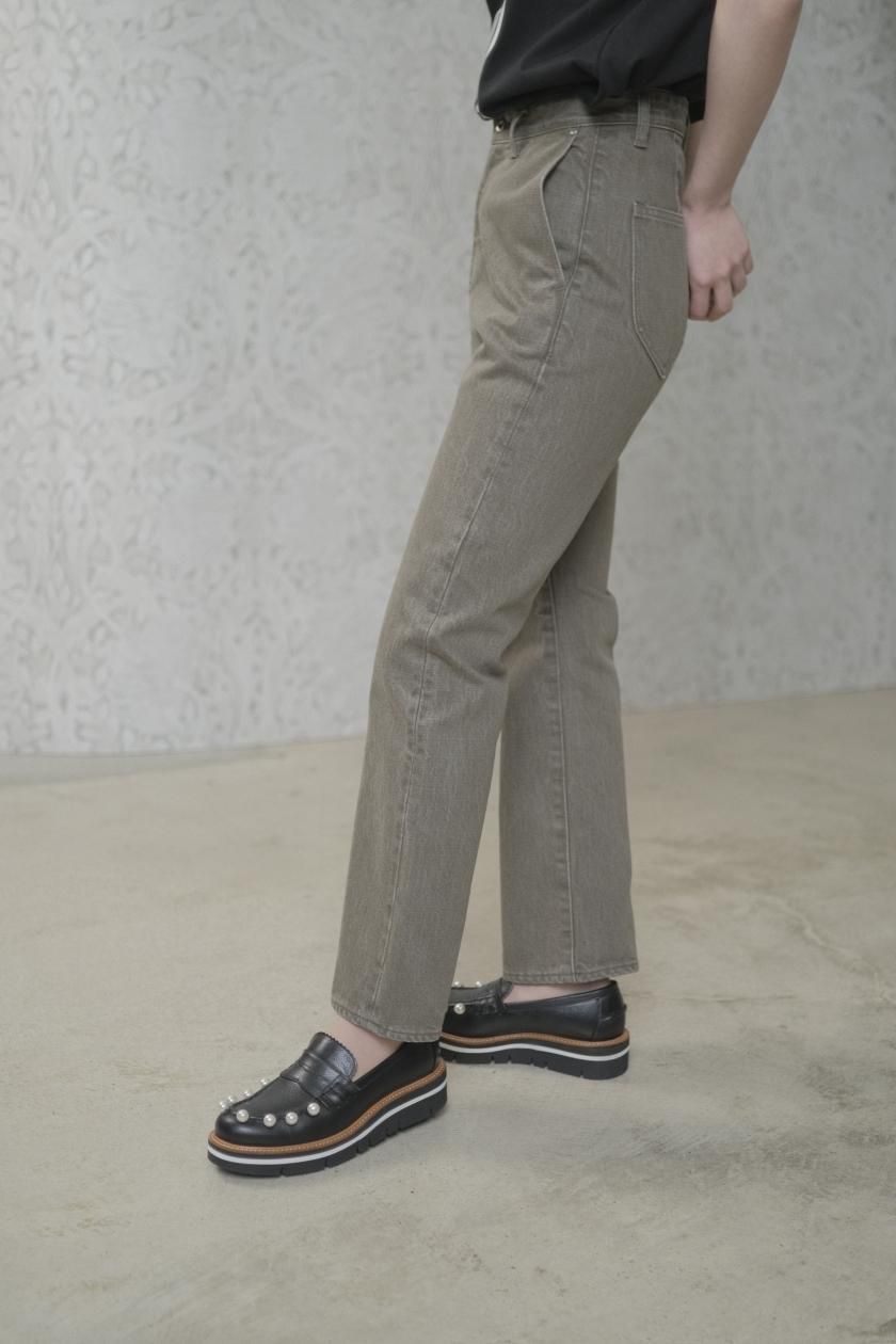 Black Overdye Denim Simple Pant - Assembly New York