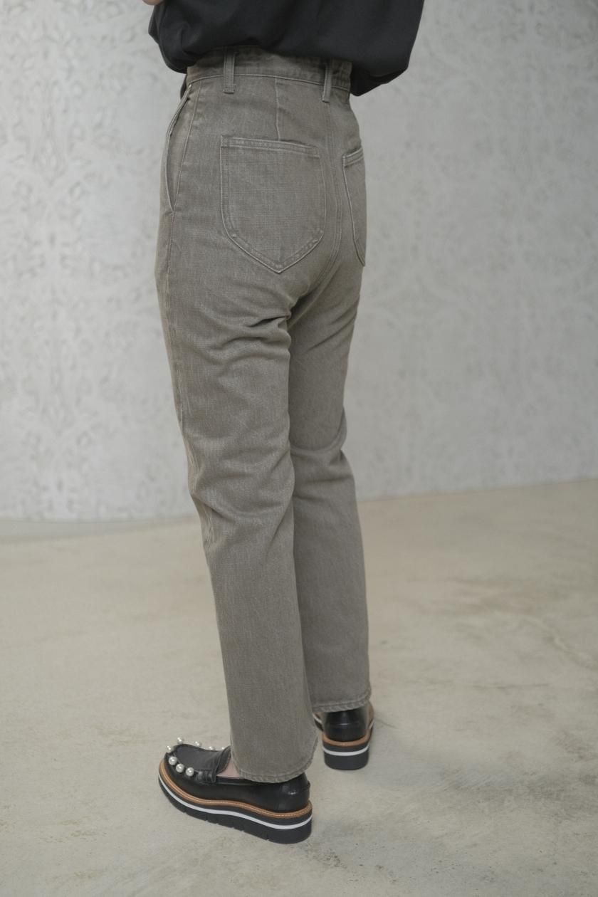 Black Overdye Denim Simple Pant - Assembly New York