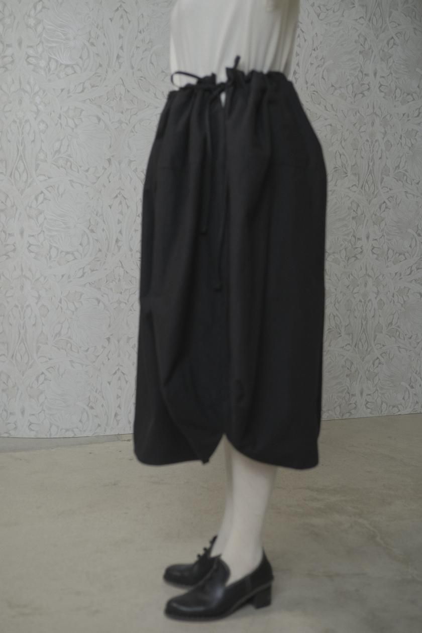 COSMIC WONDER / Classic back satin drawstring bag skirt