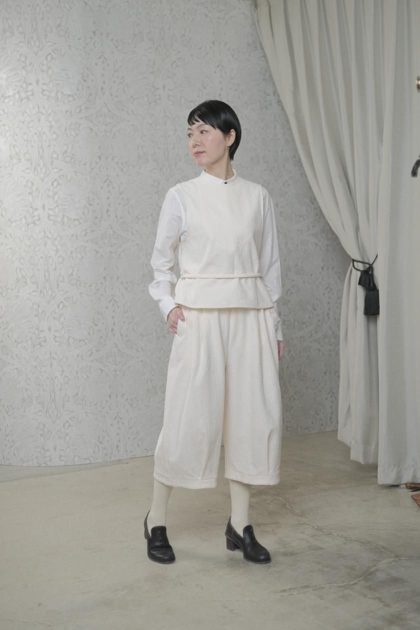 ススリ SUSURI ラクーンパンツ アイボリー ボリューム ワイド SUSURI / ラクーンパンツ - c a b i n e t O N L I N E S T O R E