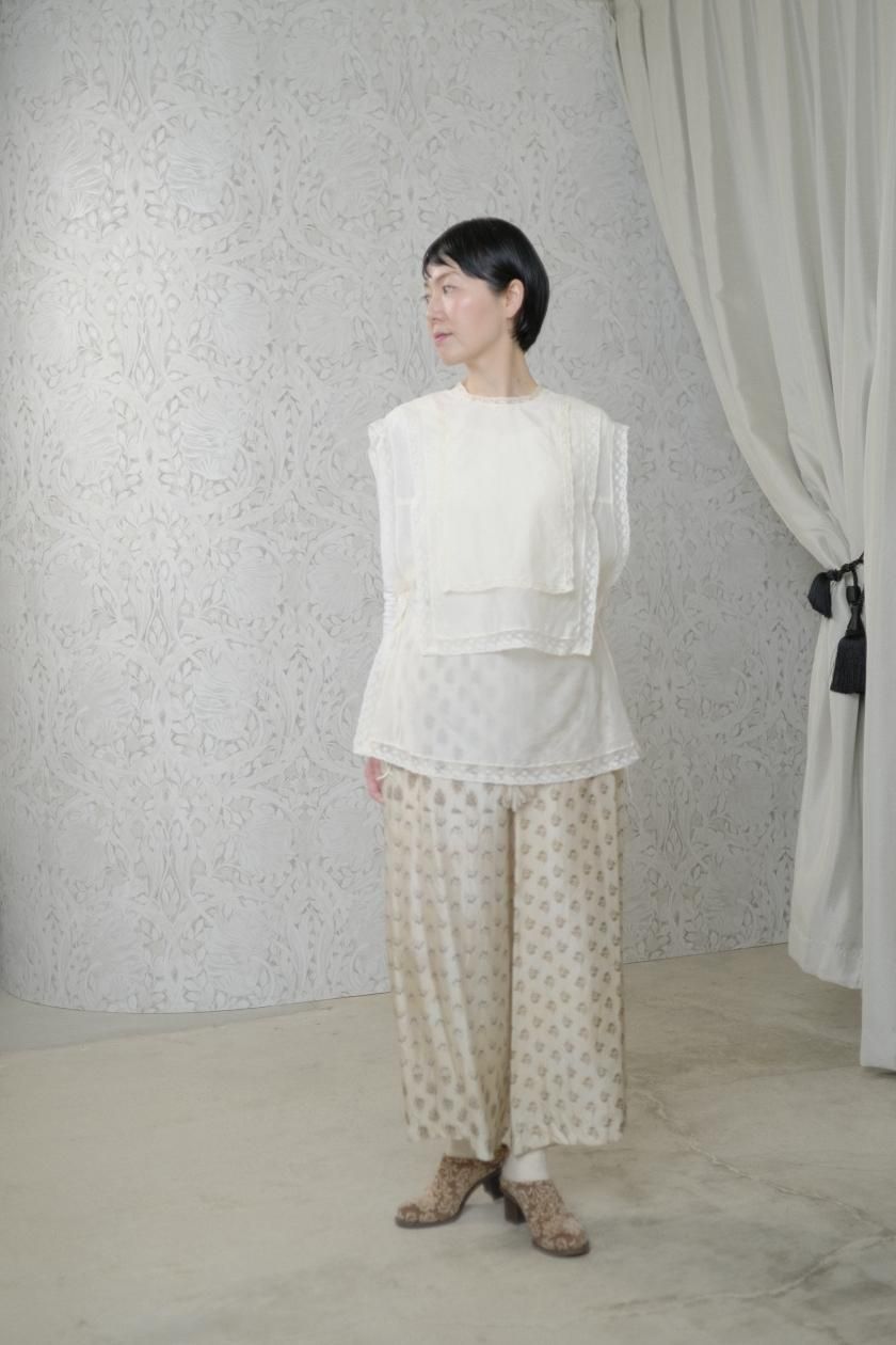 トップス TOWAVASE Leavers tablier ivory 2025 Leavers tablier - c a b i n e t O N L I N E S T O R E