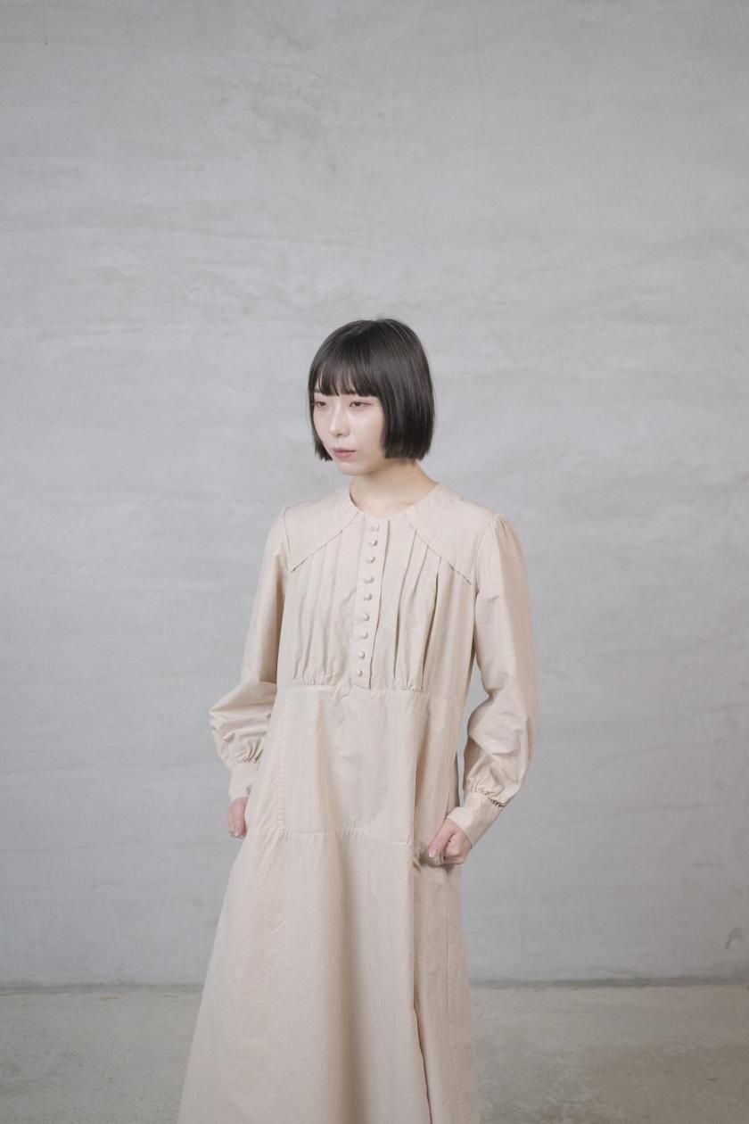 COSMIC WONDER Cotton linen classic broadcloth 1920's work dress