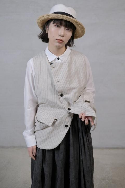NORMANDIA VEST COMBED STRIPE