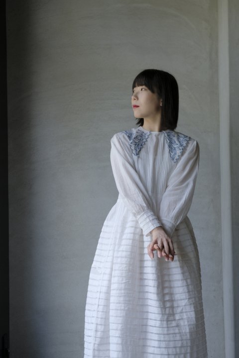 松野屋 キャンバスフラットショルダー SOOR PLOOM 6Y Inga Dress Mist