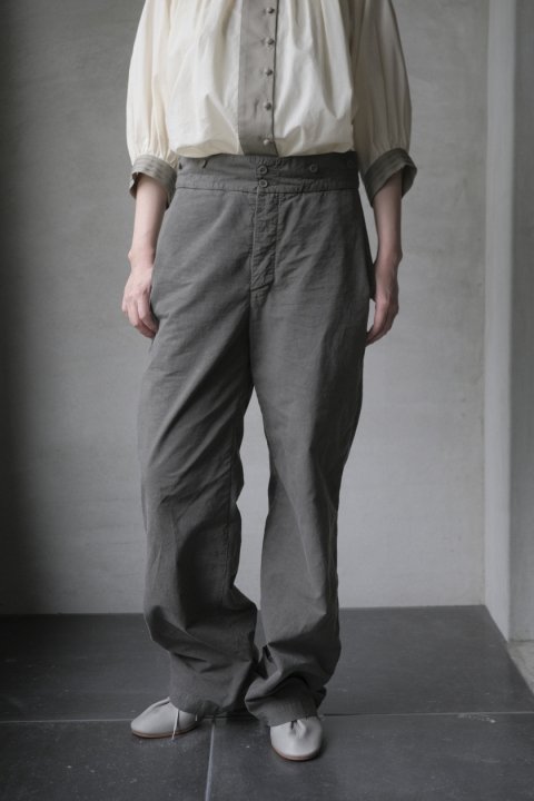 COSMIC WONDER / Cotton linen classic broadcloth work pants,