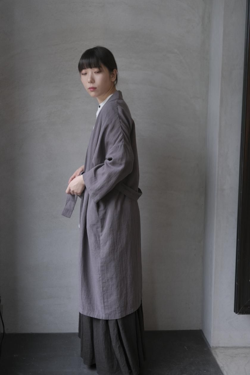 evam eva / cotton linen robe | エヴァムエヴァのコットン
