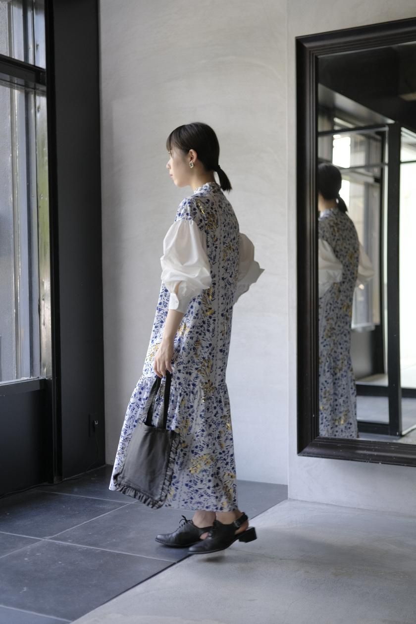 mint designs　シャツワンピース mintdesigns / POTTERY SHIRT DRESS | ミントデザインズ | BLUE