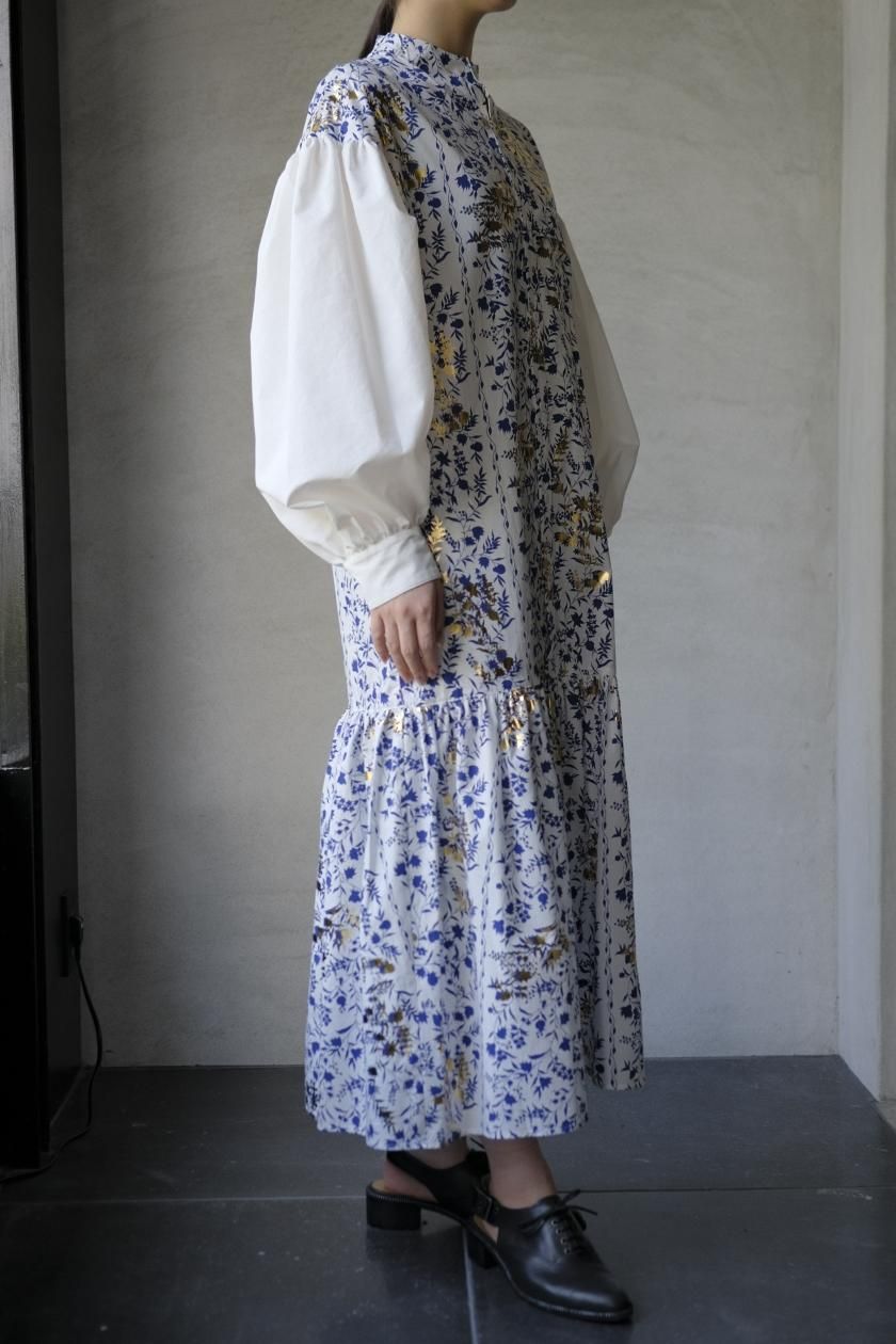 mint designs　シャツワンピース mintdesigns / POTTERY SHIRT DRESS | ミントデザインズ | BLUE