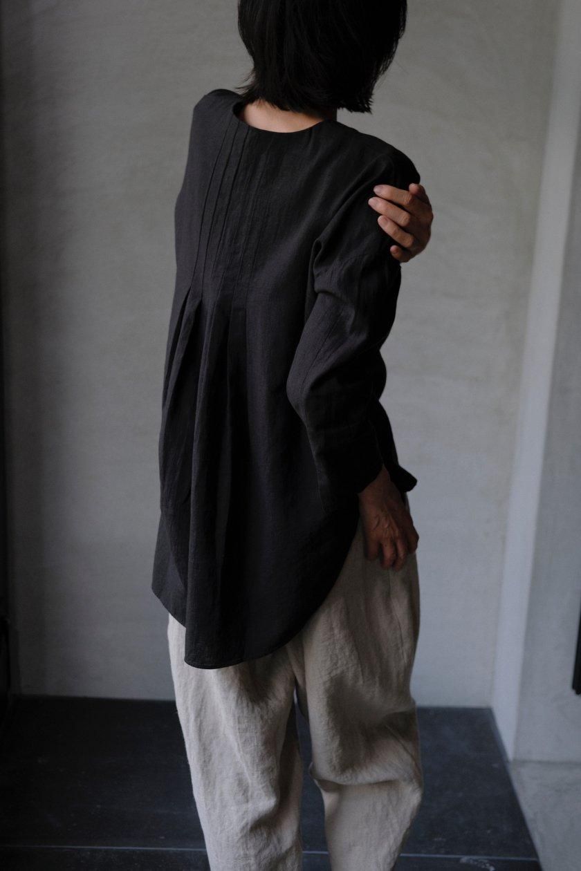 トップス konievam eva water linen tunic men's evam eva / water linen shirt - c a b i n e t O N L I N E S T O R E