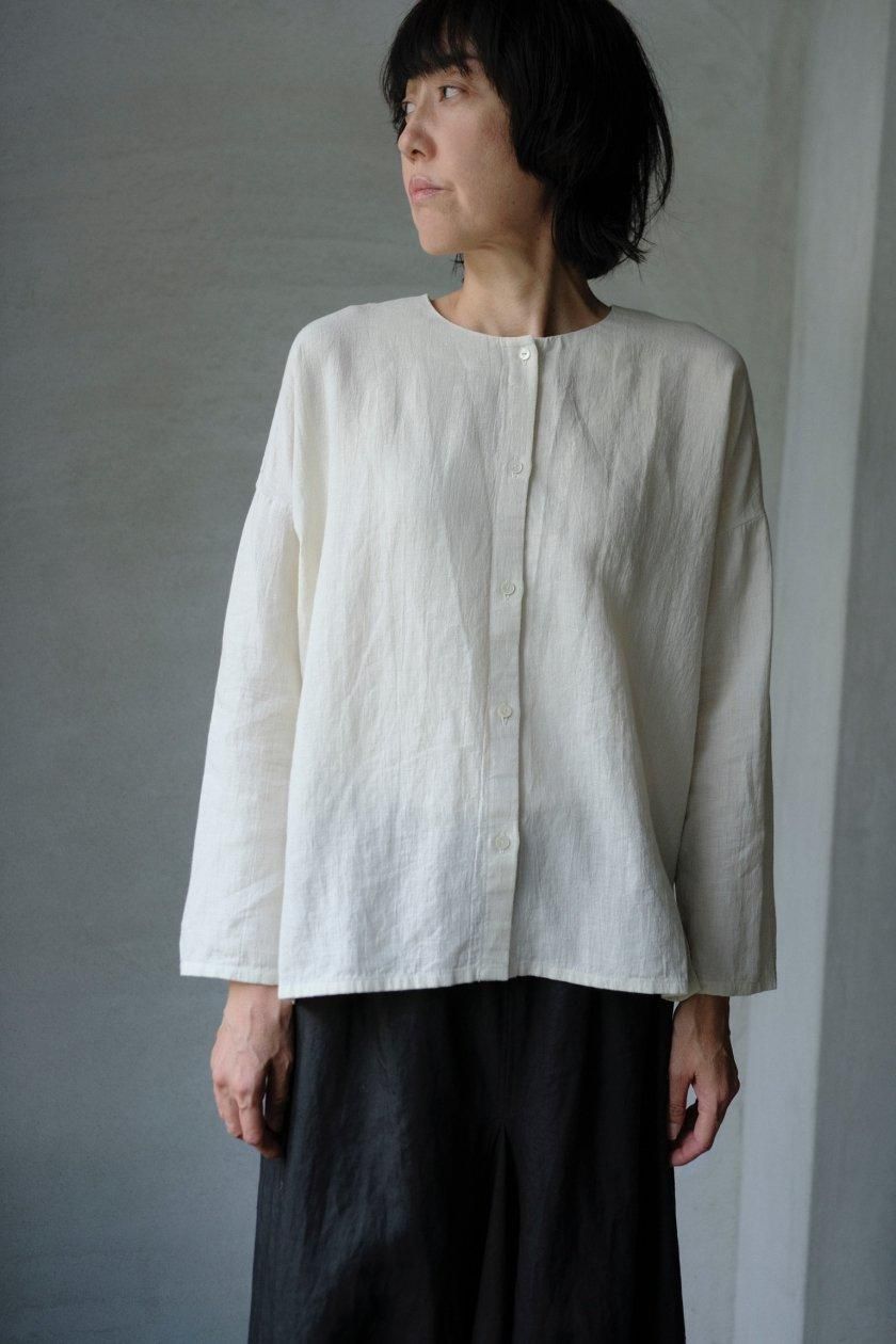 evam eva / water linen shirt - c a b i n e t O N L I N E S T O R E