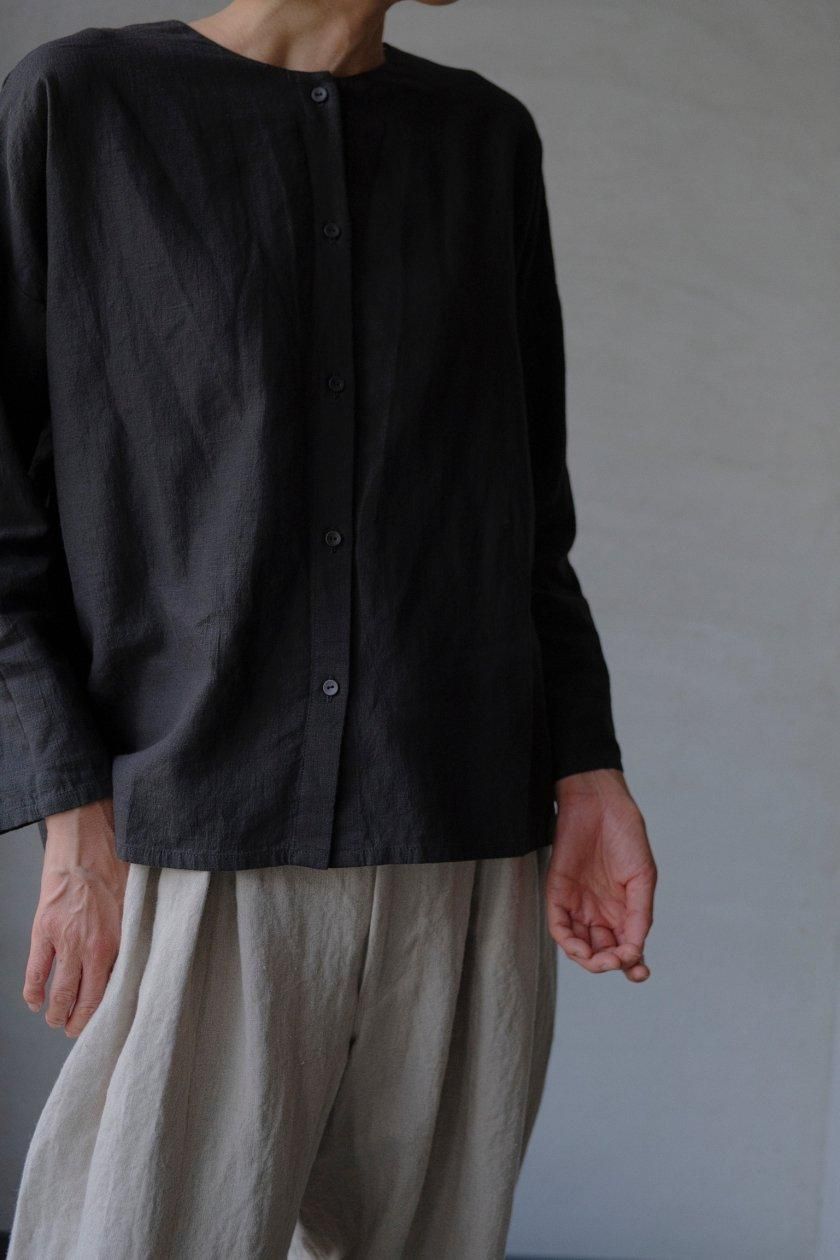 トップス konievam eva water linen tunic men's evam eva / water linen shirt - c a b i n e t O N L I N E S T O R E