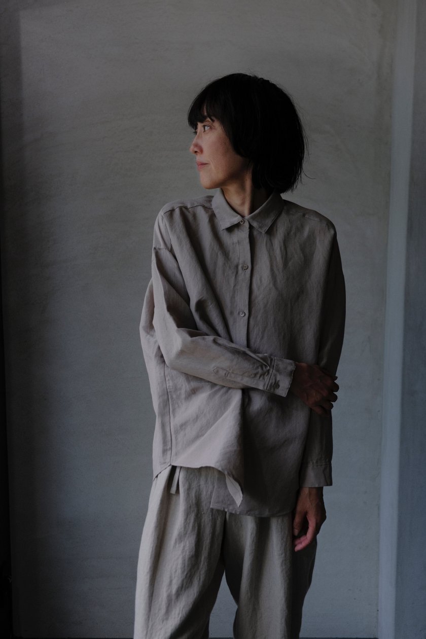 evam eva / linen silk shirt - c a b i n e t O N L I N E