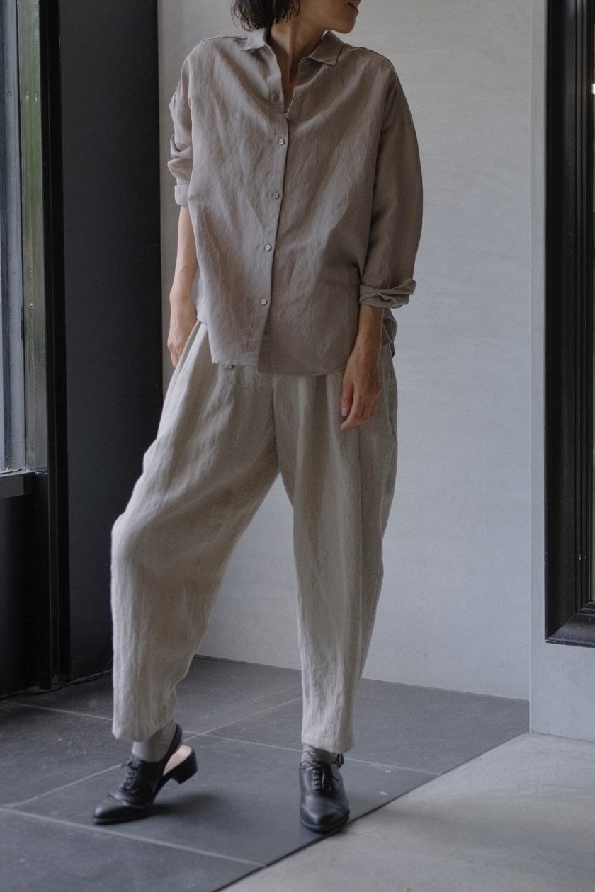 evam eva / linen silk shirt - c a b i n e t O N L I N E S T O R E