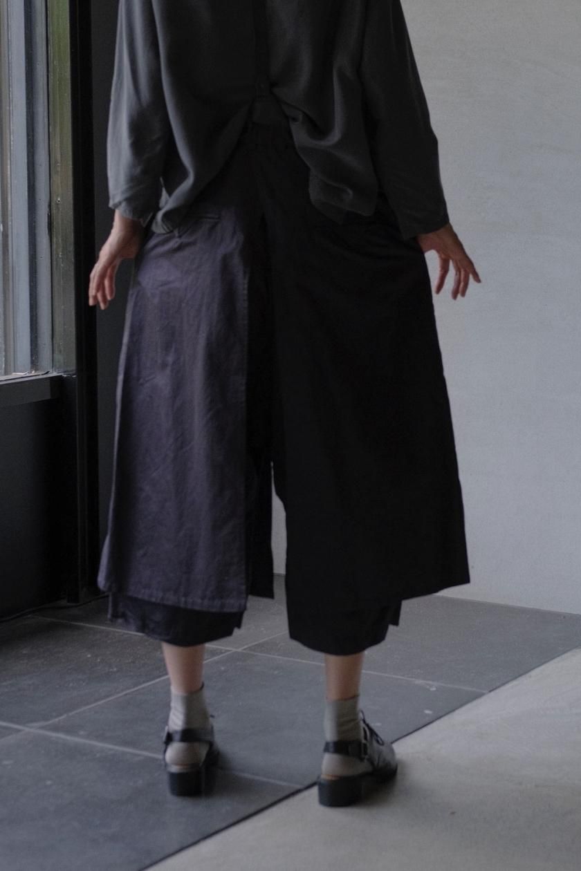 Garment Reproduction of workers ガウチョパンツ GARMENT REPRODUCTION OF WORKERS | GARCONS PANTS SILKY NAVY