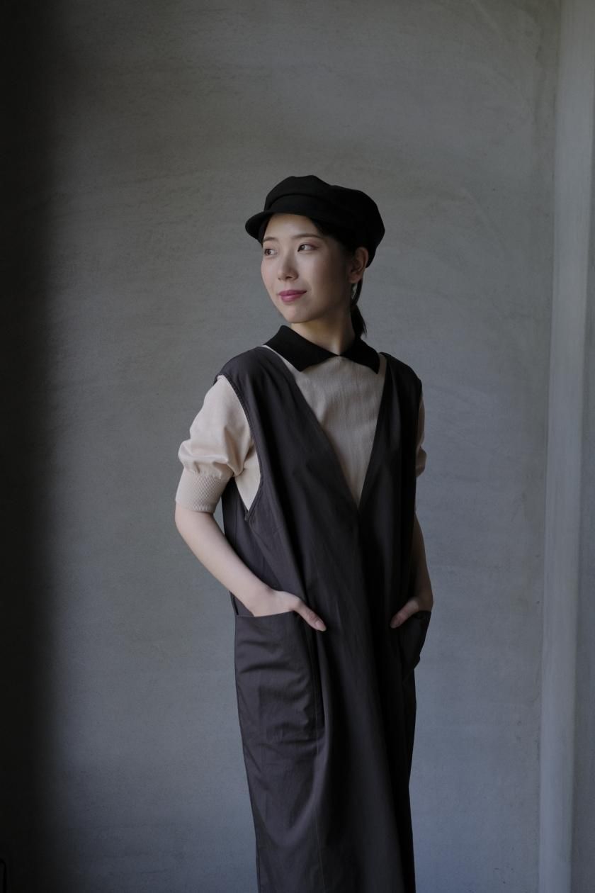 evam evaノースリーブ ロングワンピース evam eva | Linen Sleeveless One-piece (Ivory