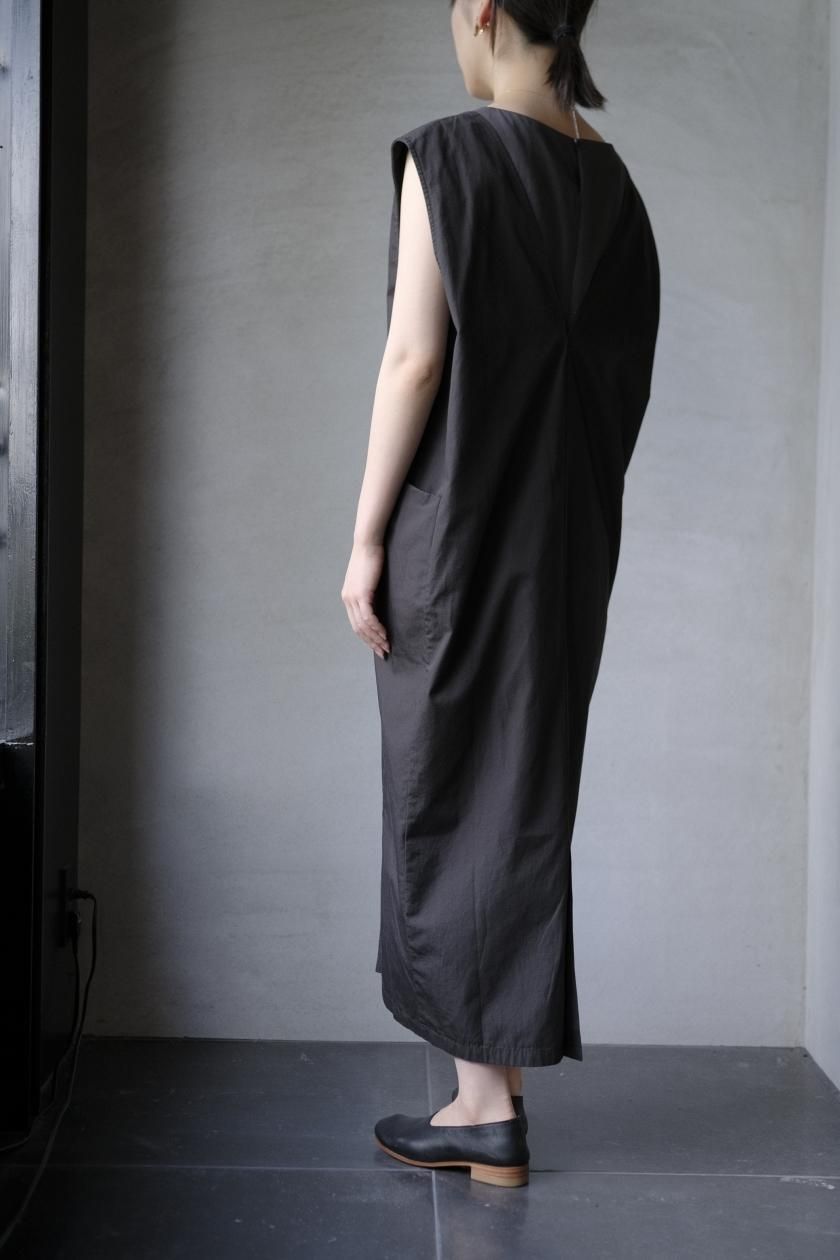 evam evaノースリーブ ロングワンピース evam eva [エヴァムエヴァ] コットンノースリーブワンピース
