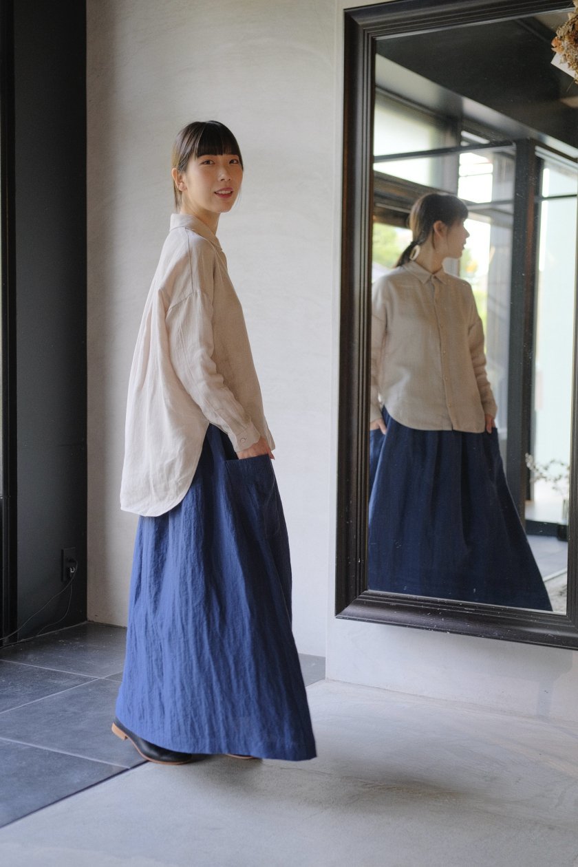 evam eva / linen shirt | エヴァムエヴァ - c a b i n e t O N L I N E S T O R E