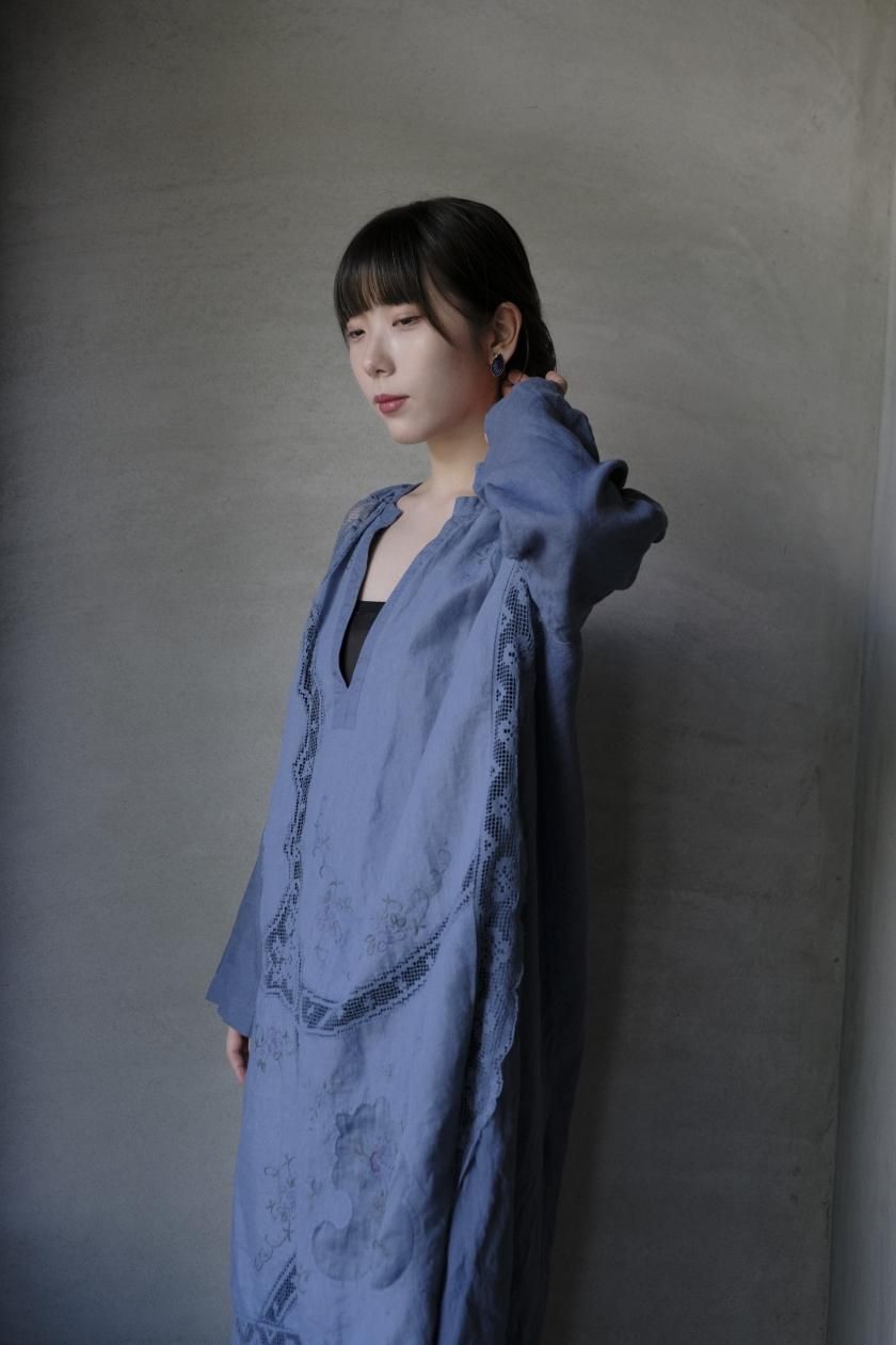 Hériter / table cloth kaftan dress - c a b i n e t