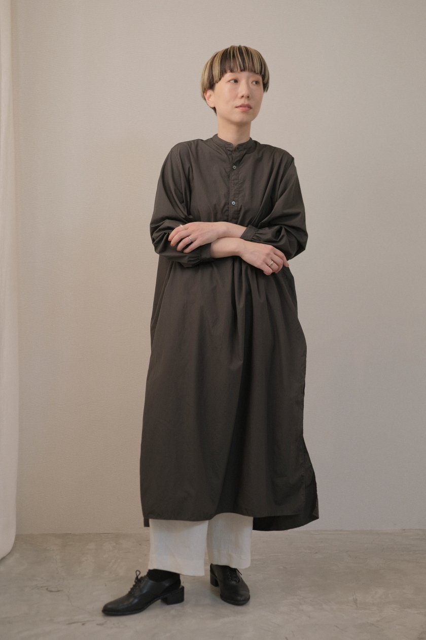 SP｜エシュペー 140/2 COTTON BROAD BAND COLLAR SHIRT–LONG | オシャレなエシュペーのロングシャツ - c  a b i n e t　 O N L I N E　S T O R E