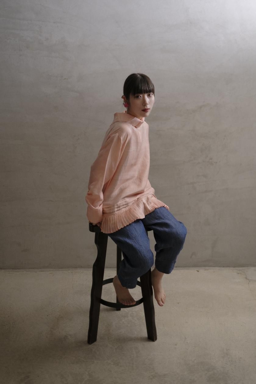 BUNON / Wide Neck Tuck Blouse | ゆったりとしたシルエットの
