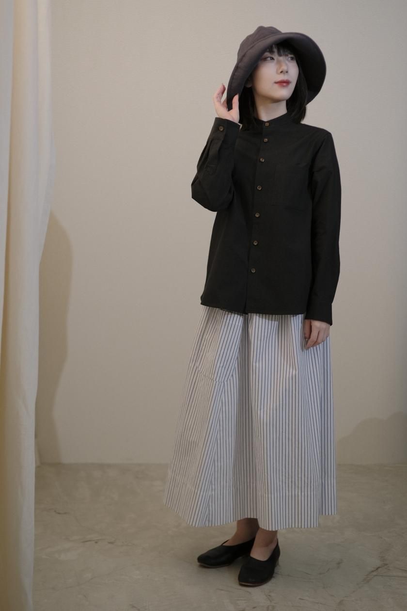 atelier naruse / コットンバンドカラーシャツ | アトリエナルセ atelier naruse / コットンバンドカラーシャツ | アトリエナルセ