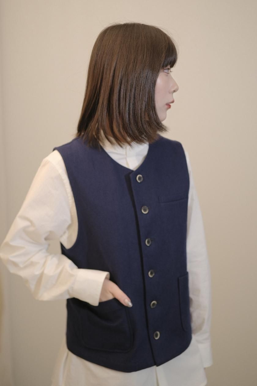 atelier naruse / フラックス綿麻ギャバジン ベスト