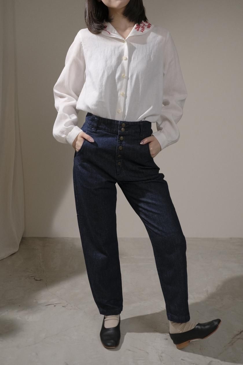 atelier naruse / コットンデニムペックトップパンツ | 2年振り