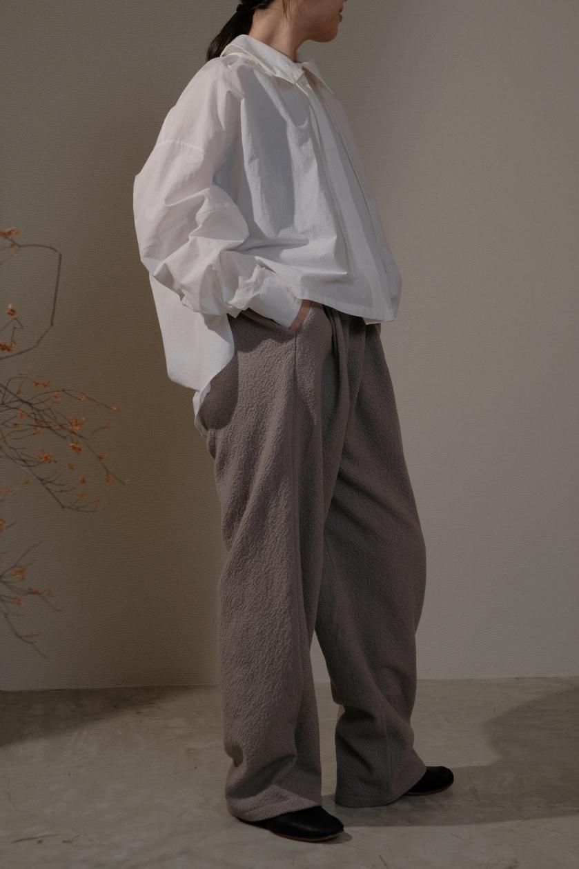 evameva / cotton wool wide pants. - c a b i n e t