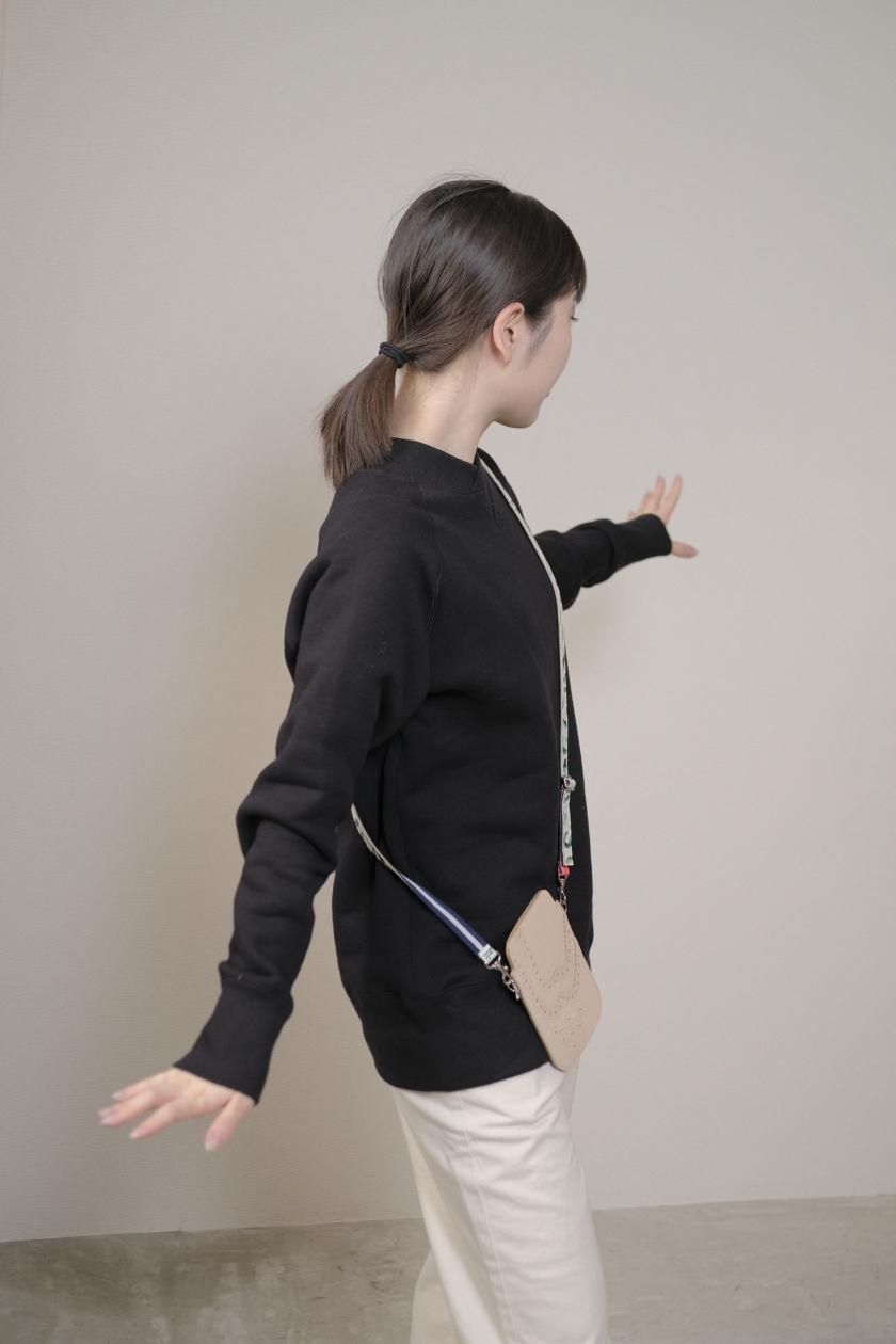atelier naruse / コットン吊裏毛モックネックスウェット (杢