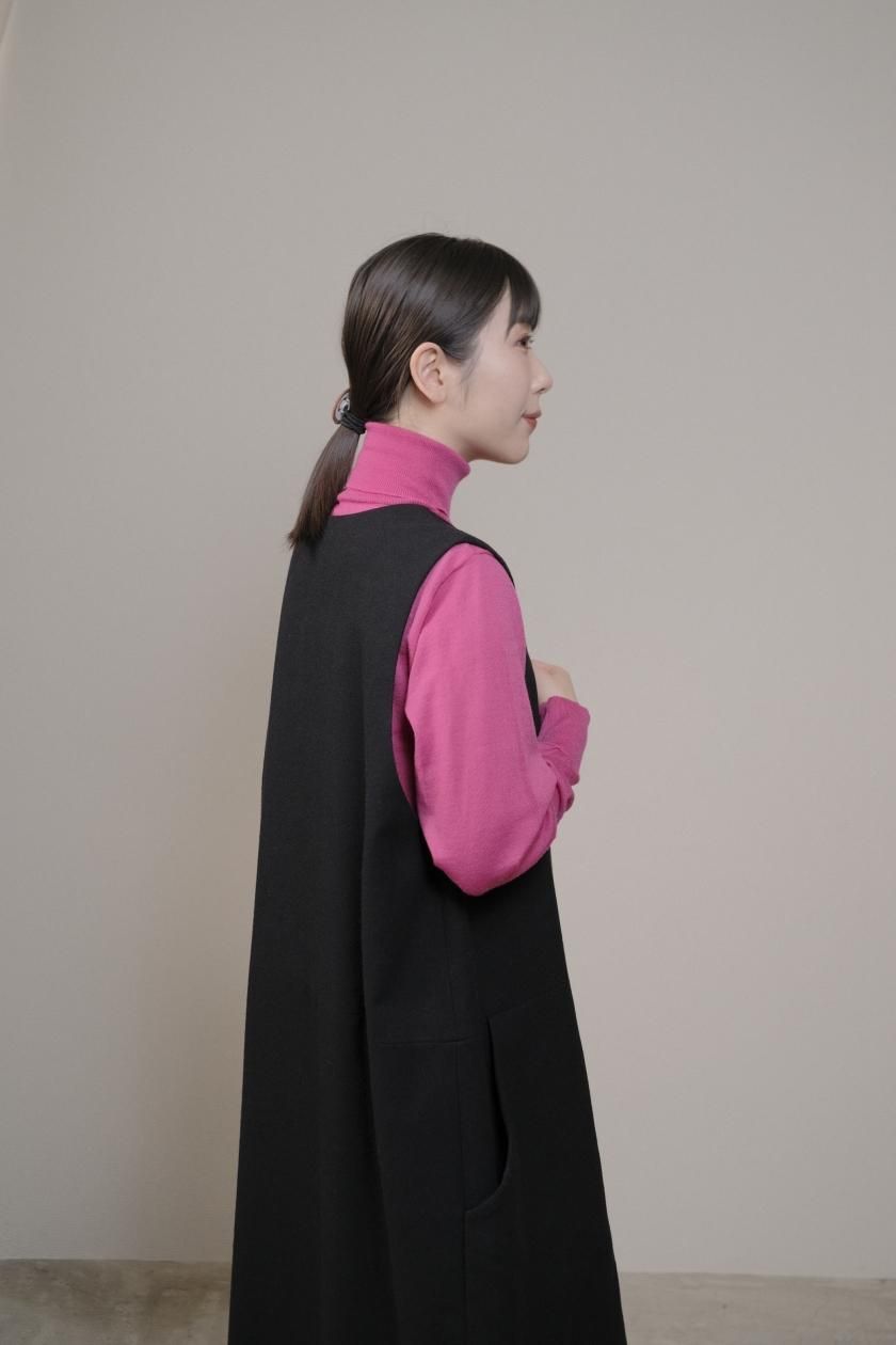 atelier naruse / コットンウールヘリンボンジャンパースカート