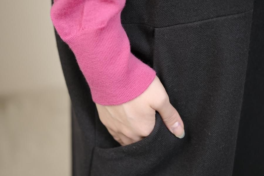 atelier naruse / コットンウールヘリンボンジャンパースカート atelier naruse / コットンウールヘリンボンジャンパースカート