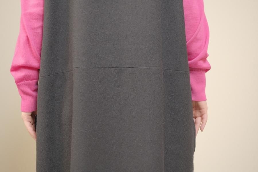 atelier naruse / コットンウールヘリンボンジャンパースカート atelier naruse / コットンウールヘリンボンジャンパースカート