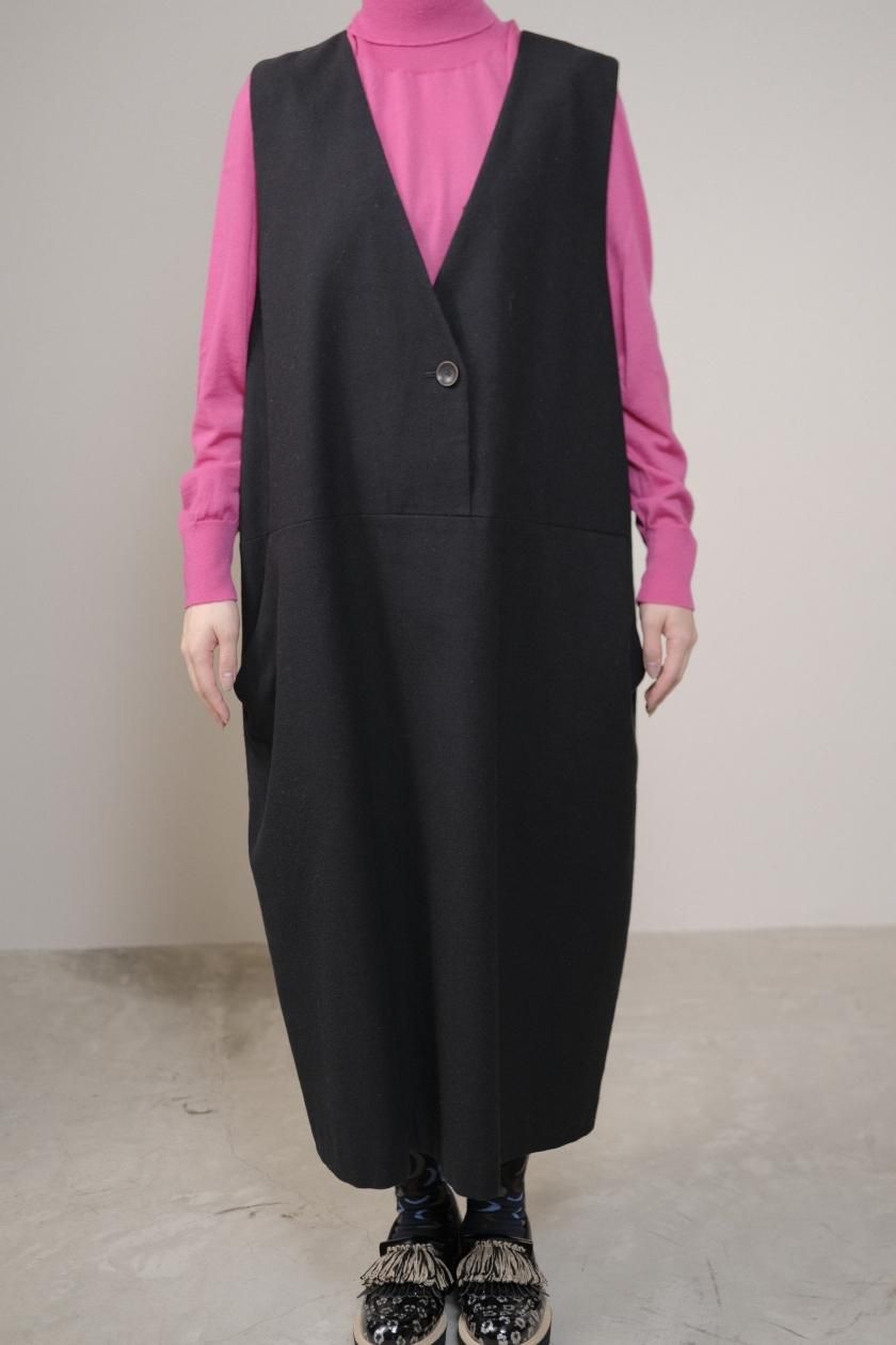 atelier naruse コットンウールヘリンボンジャンパースカート atelier naruse / コットンウールヘリンボンジャンパースカート