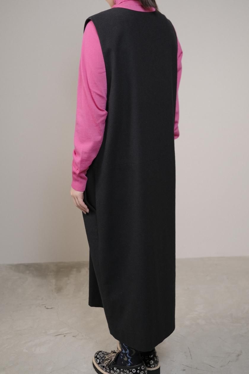 atelier naruse / コットンウールヘリンボンジャンパースカート