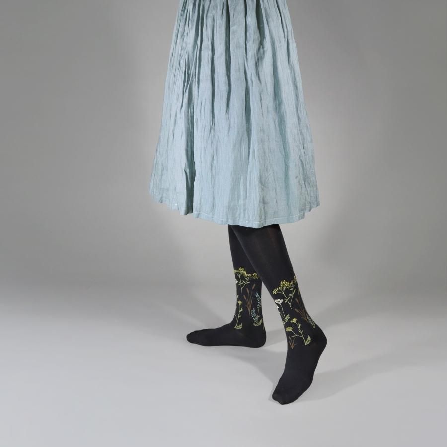 KURI BOTELLA ロングソックス floral | クリ ボテラ