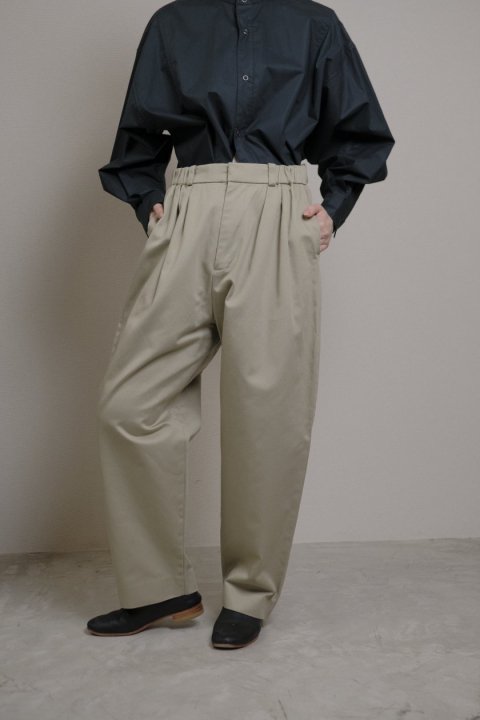 &#352;P / CHINO CLOTH / DOUBLE TUCK TAPERED,